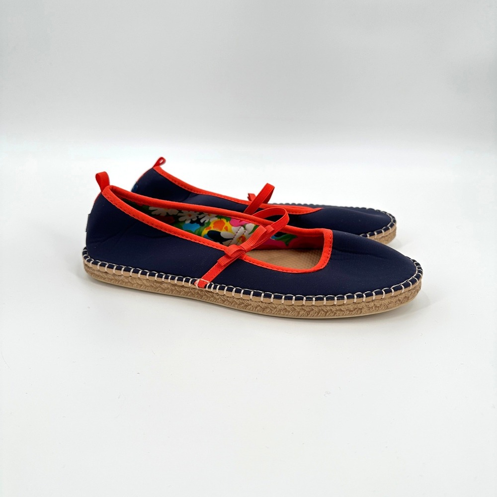 SeaStar‎ x Frances Valentine Navy Orange Espadrille Mary Jane Water Shoes 10